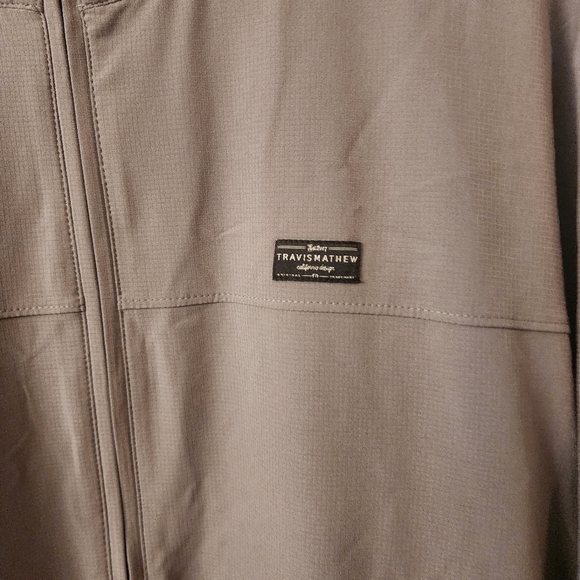 Travis Mathew Gray Full Zip High-performance Jacket Mens XXL - Picture 2 of 10